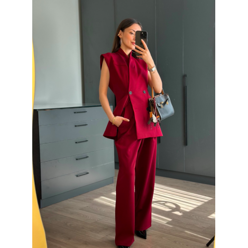 ALISA DEEP BURGUNDY SUIT